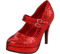 Ellie Shoes Décolleté da Donna 421-Jane-G Maryjane, Multicolore, Taglia Unica, Glitter Rosso, 41 EU