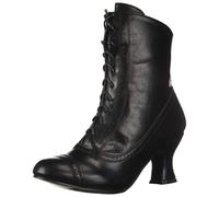 Ellie Shoes Sarah Vittoriano Nonnina Costume Nero Stivali Scarpe Tacchi