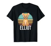 Elliot - Nome Ragazzo Simpatico con Leone Carino Maglietta