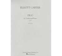 Elliott Carter Duo For Violin And Piano (Tascabile)