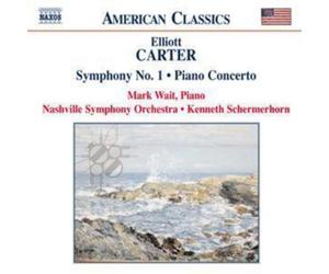 Elliott Carter Symphony No. 1, Piano Concerto (Schermerhorn, Nashville So) (CD)