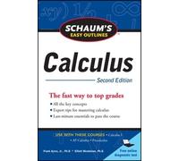 Elliott Mendelson Frank Schaum's Easy Outline of Calculus, Second E (Tascabile)