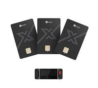 Ellipal X Card - Confezione da 3 portafogli Air Gapped Crypto Cold con kit di accessori di avviamento, archiviazione offline sicura per Bitcoin, Ethereum, NFT e oltre 10.000 gettoni
