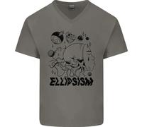 Ellipsism Missing Out On The Future Uomo V-Neck In Cotone T-Shirt