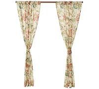 Ellis Curtain Brissac Panel Pair Coppia di Pannelli, Poliestere, Rosso, W 63" x L 70" (2 Panels), 2 unità