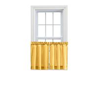 Ellis Curtain Stacey Balloon Valance, Yellow, 56 x 30 Tiers