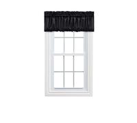 Ellis Curtain Stacey mantovana Palloncino, Tessile, Nero, W 15" x L 60" (1 Panels)