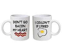 Ellis Graphix Don't Go Bacon I Heart My Couldn't se I-Tazza con motivo a forma di fiore, 100% lavabile in lavastoviglie