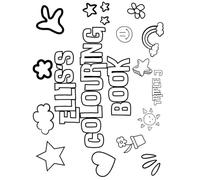 Ellis's Colouring Book: Personalised with Your Name on Every Page