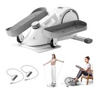 Ellittica sotto il computer, Esercitatore di gambe ellisse, Esercitatore portatile in piedi e gambe con monitor digitale LCD, pedali antiscivolo, macchina per esercizi ellittici per persone