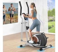 Ellittiche Magnetico, Macchina Ellittica Ultra-silenziosa Per La Casa Supporto Bluetooth Fitness APP, Con 16 Livelli di Resistenza Regolabile, Monitor LCD, Capacità di Carico 120KG