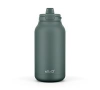 Ello Hydra - Caraffa termica sottovuoto in acciaio inox con chiusura, coperchio a prova di perdite e cannuccia in morbido silicone, borraccia riutilizzabile in metallo, mantiene il freddo tutto il