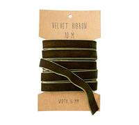 Ellos Nastro di velluto, Larghezza 16mm, Lunghezza 10m, verde scuro