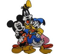 ELLU Topolino Paperino Anatra Pippo Patch Ricamato Distintivo Ferro Cucire su Jeans