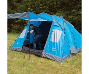 Elm 4 Vivid Blu - 4 Persona Famiglia Tenda Con Due Camere da Letto Camping