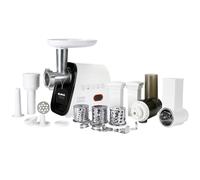 Elma Tritacarne Elettrico 350W, Tritacarne Multifunzione 5 in 1 | Testa in Fusione di Alluminio | Include 2 Dischi in Acciaio Inossidabile da 4 e 8 mm | Tutti gli Accessori Inclusi