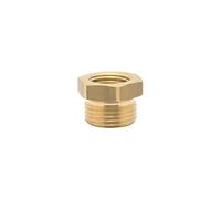 Elmag 42414 - Nipplo riduttore per aria compressa, filettatura interna 3/8", filettatura esterna 1/2", in ottone