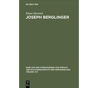 Elmar Hertrich Joseph Berglinger (Copertina rigida)