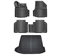 ELMASLINE 3D Tappetini Gomma e Vasca Baule per Hyundai IONIQ 5 | 2021-2026 | e | Non compatibile con IONIQ 5N | Tappetini Auto | Vasca per il bagagliaio | Accessori auto
