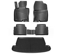 ELMASLINE 3D Tappetini Gomma e Vasca Baule per Mazda CX-5 (KF) 2017-2026 | Tappetini Auto | Vasca per il bagagliaio | Accessori auto