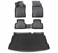 ELMASLINE 3D Tappetini Gomma e Vasca Baule per Nissan Qashqai 2007-2012 | Tappetini Auto | Vasca per il bagagliaio | Accessori auto