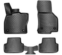 ELMASLINE Design 3D Tappetini IN Gomma Set per Audi Q2 Da 2016 Alto 5cm Bordo