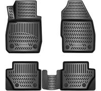 ELMASLINE 3D Tappetini IN Gomma Set per Ford Fiesta VI 2008-2017 Bordo Alto