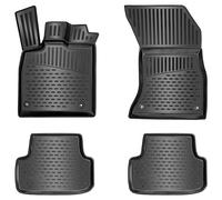 ELMASLINE 3D Tappetini Gomma per OPEL MERIVA B (2010-2017) | Bordo Extra Alto | Tappetini Auto