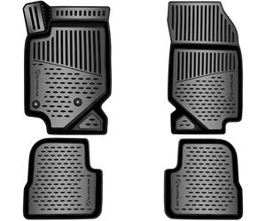 ELMASLINE 3D Tappetini Gomma per Peugeot 208 II (motore a combustione interna - non ibrida) 2019-2026 (non rientra nelle categorie elettrica o ibrida) | Bordo Extra Alto | Tappetini Auto