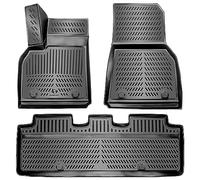 ELMASLINE Set di tappetini 3D in gomma per Tesla Model 3 (2017-2025) – Bordo alto 5 cm