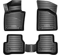 ELMASLINE 3D Tappetini IN Gomma Set per VW Passat B6 2005-2010 Design 5cmRand