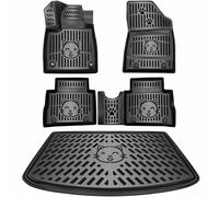 ELMASLINE 3D Tappetini IN Gomma & Copri Baule Set per Ora Funky Cat Da 2023