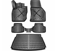 ELMASLINE 3D Tappetini IN Gomma & Copri Baule Set per VW Golf 8 Da 2020