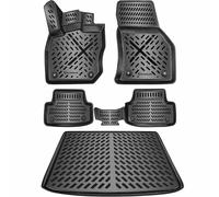 ELMASLINE 3D Tappetini IN Gomma & Copri Baule Set per VW Golf 8 Da 2020 Kombi