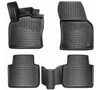 ELMASLINE 3D Tappetini IN Gomma Set per Skoda Kodiaq Da 2016 Design 5cm Bordo