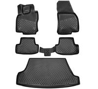 ELMASLINE Gummimatten& Copri Baule Set per VW T-Roc Da 2017 Superiore Carico