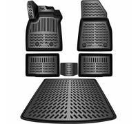 ELMASLINE Set 3D Tappeti In Gomma & Vasca Bagagliaio Per DACIA BIGSTER 2025 Nero