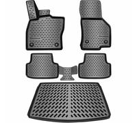 ELMASLINE Set Di Tappetini 3D E Vassoio Per Bagagliaio Per SKODA KAROQ Dal 2017