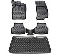 ELMASLINE Set di tappetini in gomma 3D e vasca per bagagliaio per Citroen BERLINGO 3 2018-2024 XL elettrico