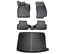 ELMASLINE Set di tappetini in gomma 3D e vasca per bagagliaio per Mercedes GLC (X253/C253) dal 2015