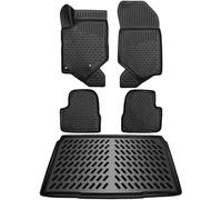 ELMASLINE Set di tappetini in gomma 3D e vasca per bagagliaio per Opel Corsa F 2019 - 2025 (non adatti per elettrici e ibridi!