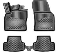ELMASLINE Set di tappetini in gomma 3D per Audi Q4 e-tron 2021-2025 (F4) | bordo extra alto | accessori tappetini