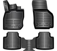 ELMASLINE Set di tappetini in gomma 3D per Audi Q5 dal 2025 (GU), tappetini con bordo di 5 cm, accessori