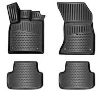 ELMASLINE Set di tappetini in gomma 3D per Renault TWINGO 3 III 2014-2024 | Tappetini extra alti