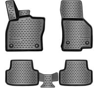 ELMASLINE Set di tappetini in gomma 3D per SEAT/Cupra ATECA anno di costruzione 2016-2024 | bordo extra alto - accessori per tappetini