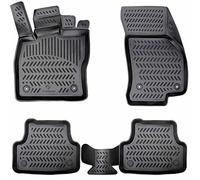 ELMASLINE Set di tappetini in gomma 3D per Seat Leon 2 (1P) 2005-2012, con bordo extra alto