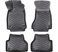 Elmasline Set di tappetini in gomma 3D per Skoda Fabia III dal 2014 | bordo extra alto 5 cm