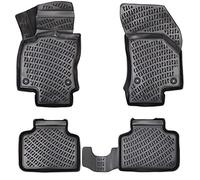 Elmasline - Set di tappetini in gomma dal design 3D, bordo extra alto da 5 cm