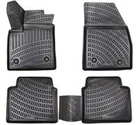 Elmasline set di tappetini in gomma dal design 3D per auto, bordo extra alto di 5 cm
