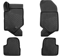 Elmasline Set di tappetini in gomma design 3D per Opel Corsa F, anno di costruzione dal 2019, bordo extra alto 5 cm
